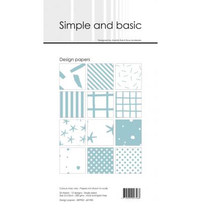 Simple and Basic Paper Pad Designpapier - Basic Mint